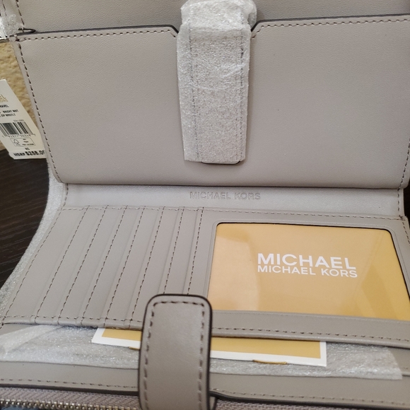 Michael kors Jet Set Medium Double Zip Wristlet Wallet - Picture 7 of 8